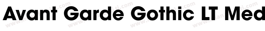 Avant Garde Gothic LT Medium blod字体转换